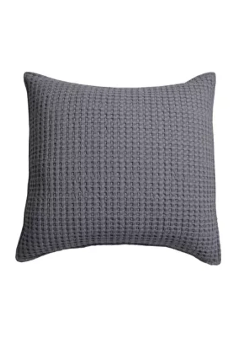 Mills Waffle Square Pillow