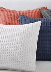 Mills Waffle Square Pillow