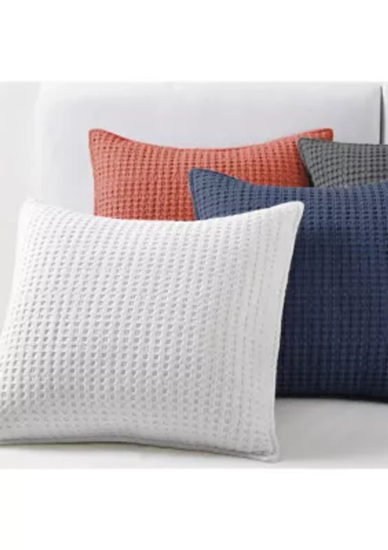 Mills Waffle Square Pillow