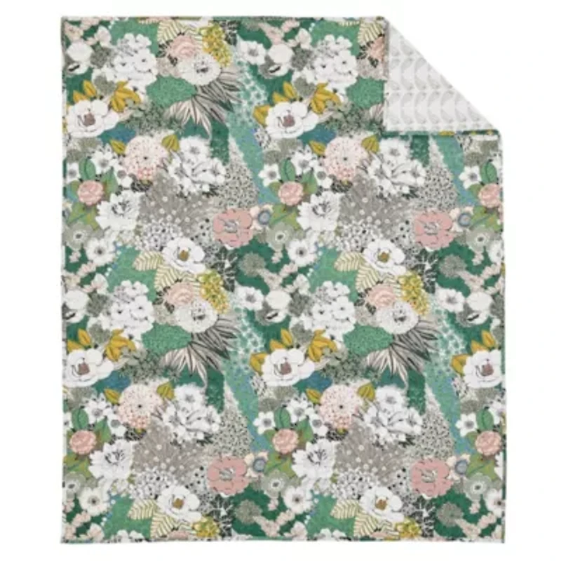 Bettina Floral Quilted Throw