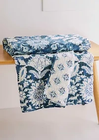 Laure Indigo Quilted Throw