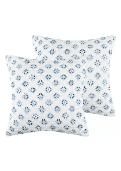 Laure Indigo Euro Sham Set of 2