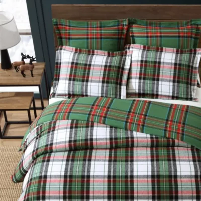 Spencer Plaid Green Euro Sham Set of 2