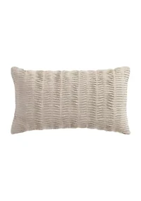 Spencer Plaid Pleated Pillow 12x22