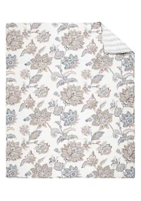 Selesta Blue Quilted Throw