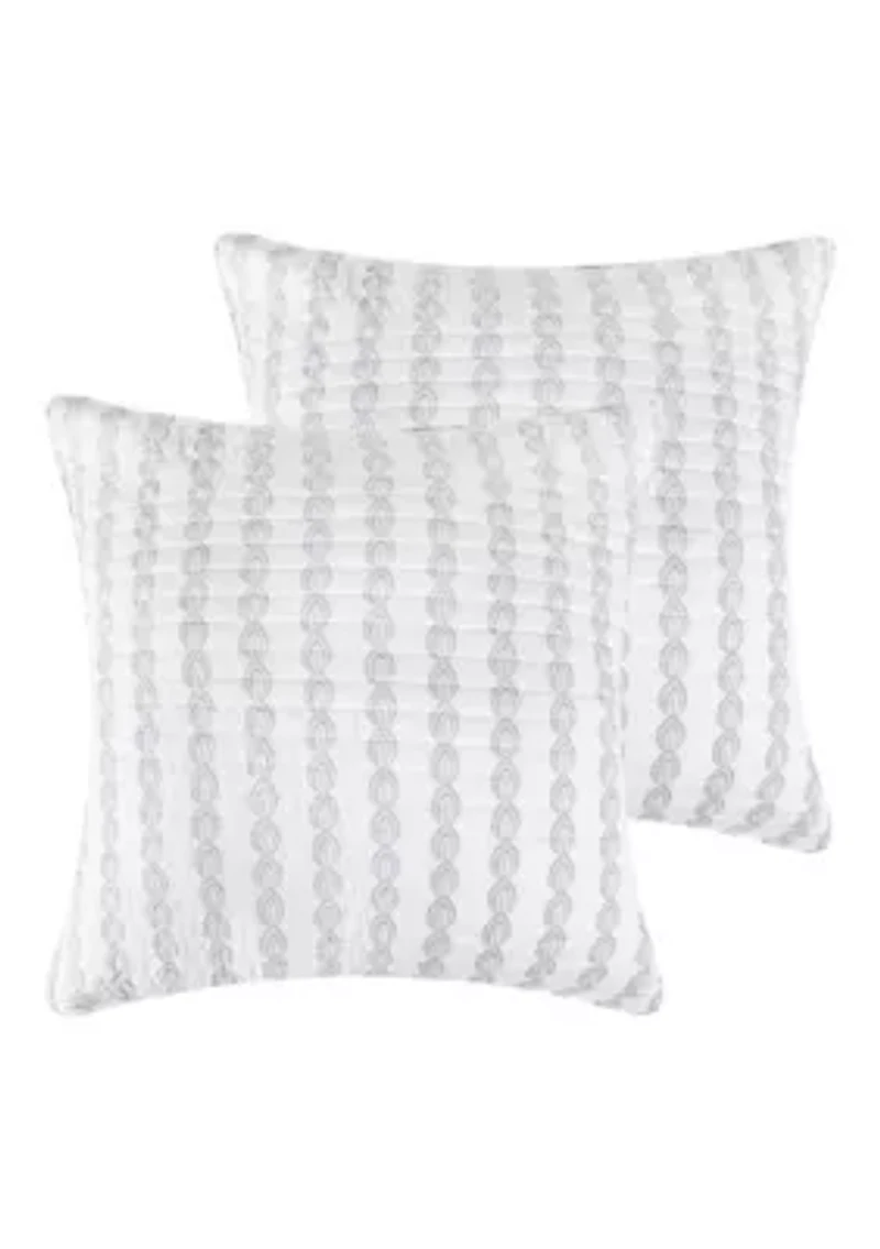 Selesta Blue Euro Sham Set of 2