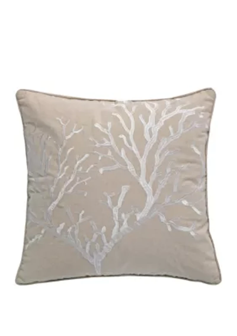 Bahamas Coral Taupe Pillow
