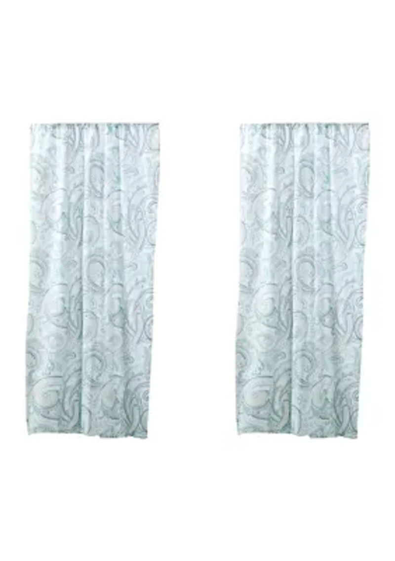 Spruce Spa Drape Panel - Set of 2