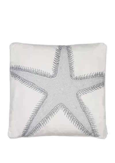 St Bart Stripe Starfish Pillow