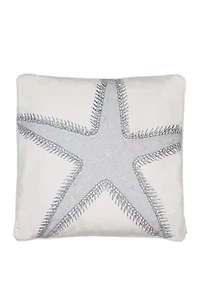 St Bart Stripe Starfish Pillow