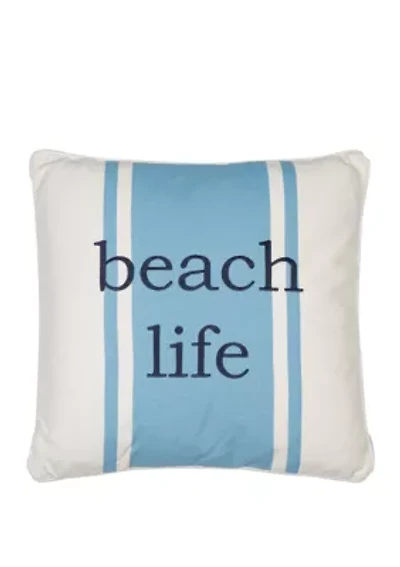 St Bart Stripe Beach Life Pillow