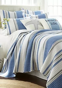 St Bart Stripe Beach Life Pillow