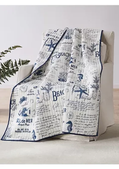  Beach Life Quilted Throw