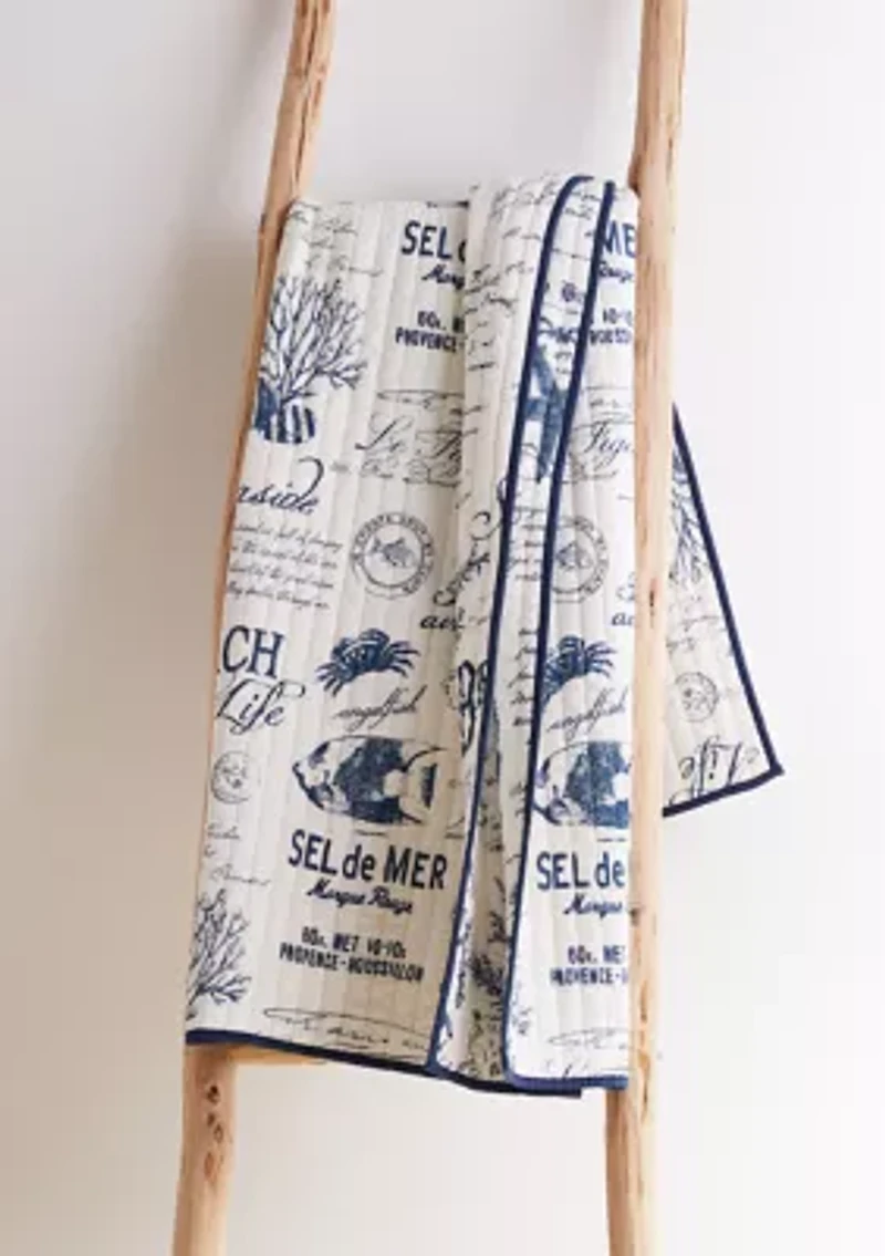  Beach Life Quilted Throw