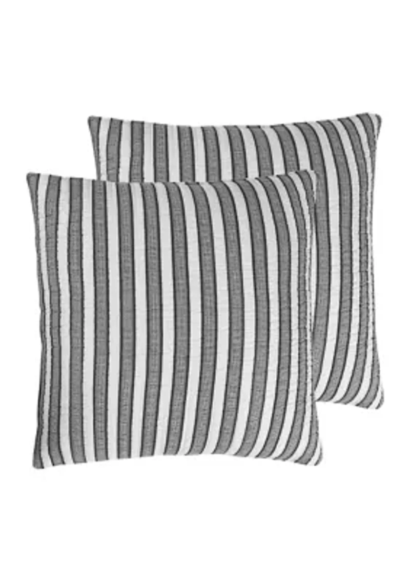 Tanzie Black Euro Sham Set of 2