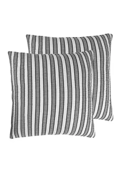 Tanzie Black Euro Sham Set of 2