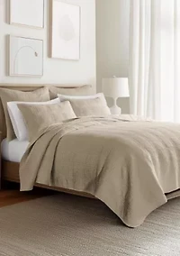 Cloud Waffle Taupe Quilted Euro Sham 2pk
