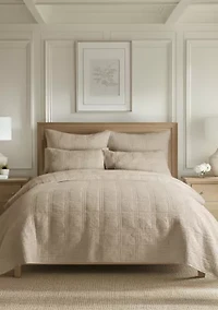 Cloud Waffle Taupe Quilted Euro Sham 2pk