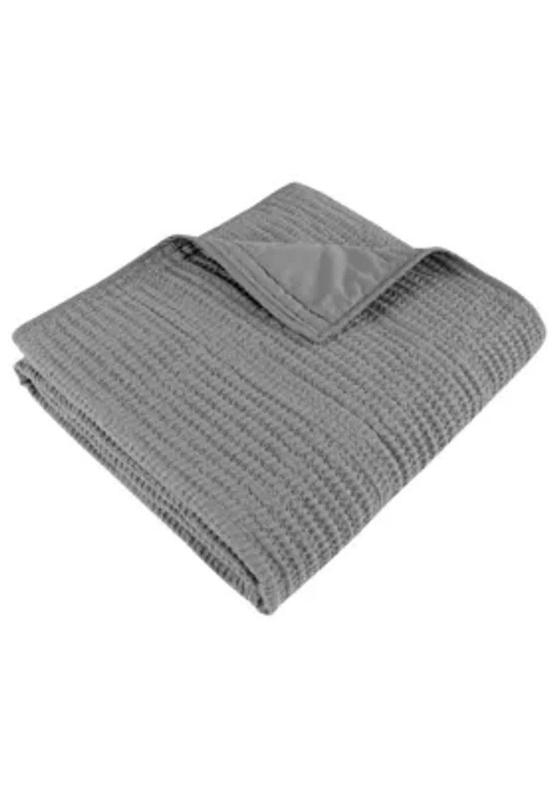 Cloud Waffle Quilted Throw Blanket