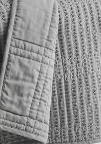 Cloud Waffle Quilted Throw Blanket