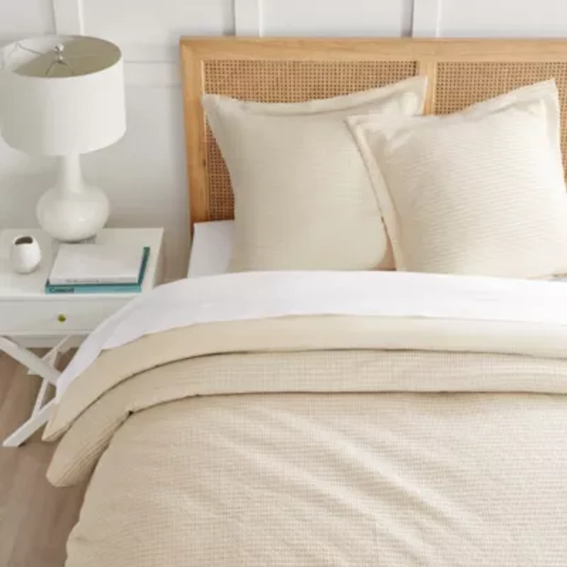 Cloud Waffle Euro Sham set of 2