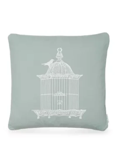 Octavio Teal Birdcage Pillow 
