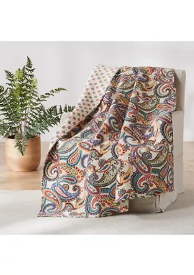 Alyssa Paisley Quilted Throw