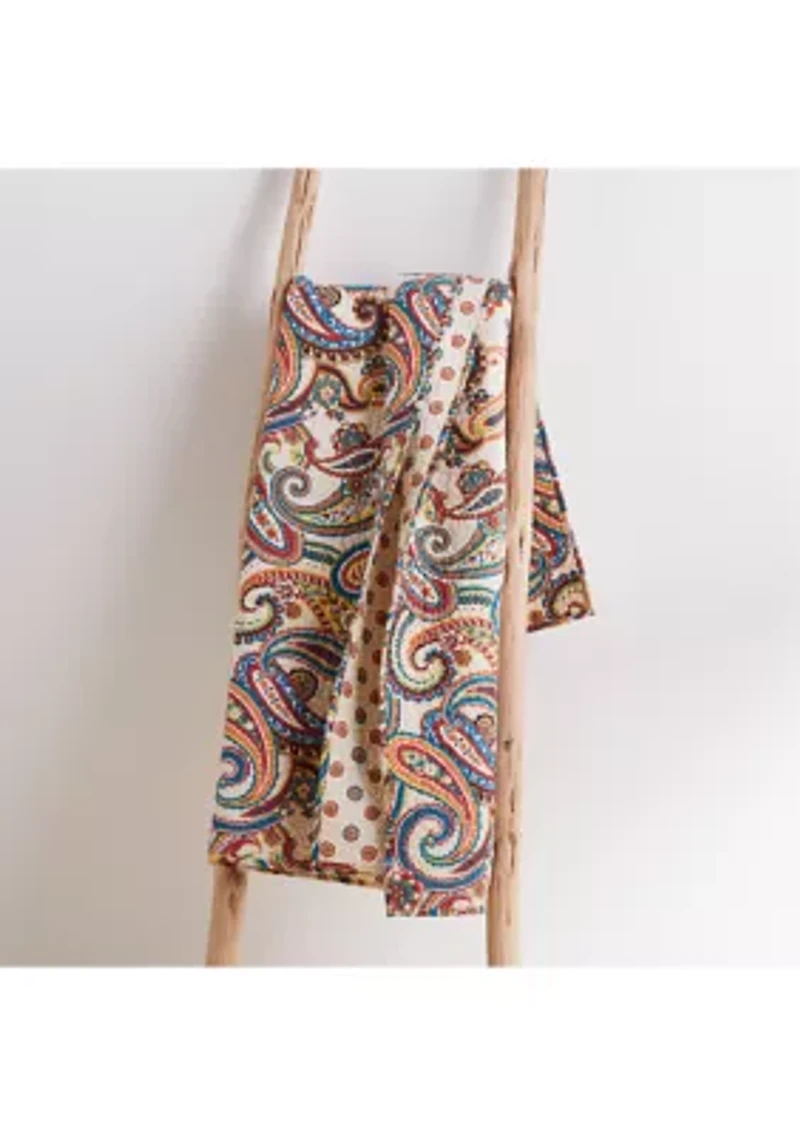 Alyssa Paisley Quilted Throw