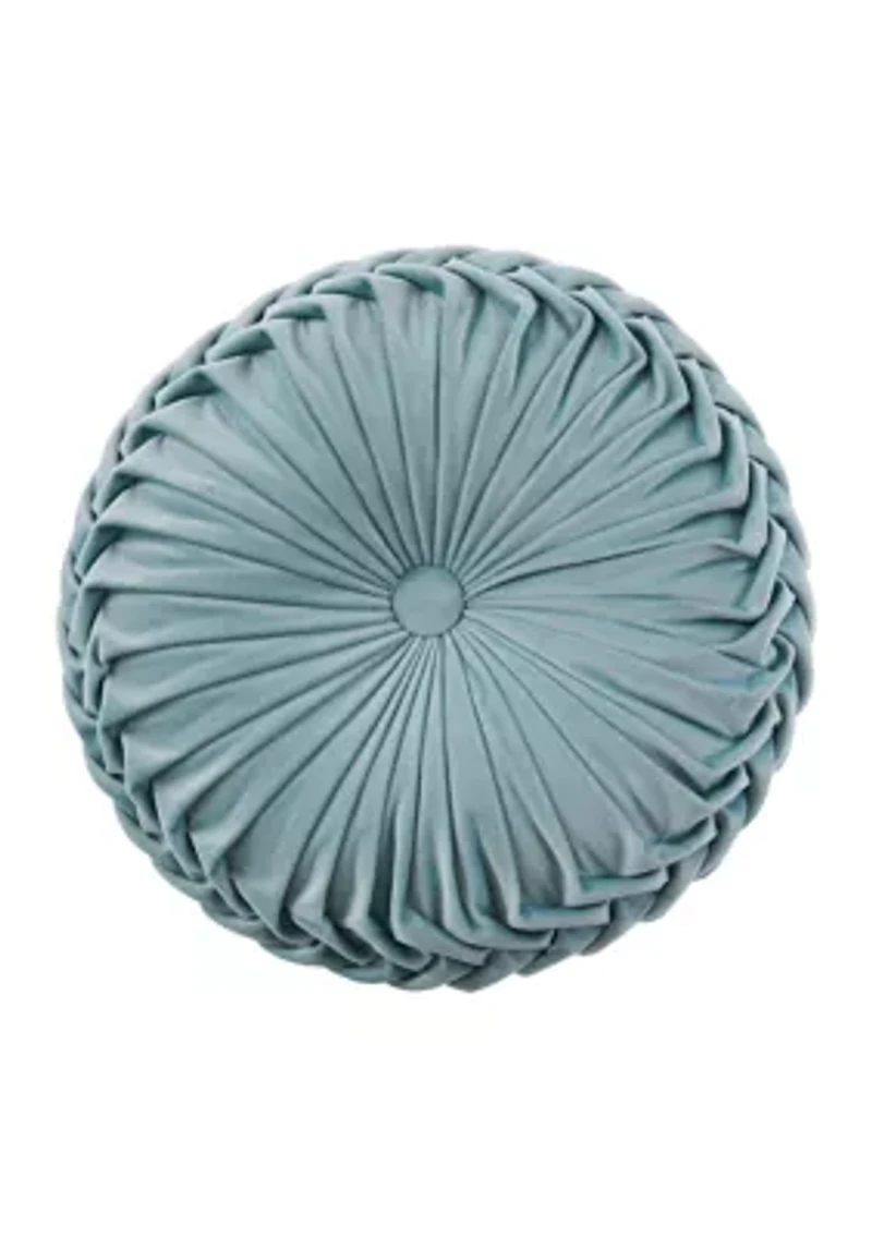 Briar Teal Round Pillow