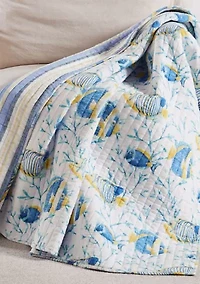 Tropical Sea Quilted Throw