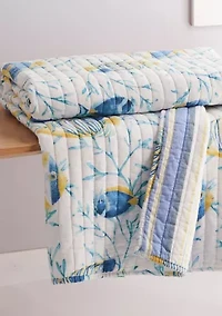 Tropical Sea Quilted Throw
