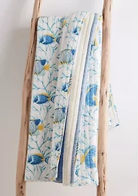 Tropical Sea Quilted Throw