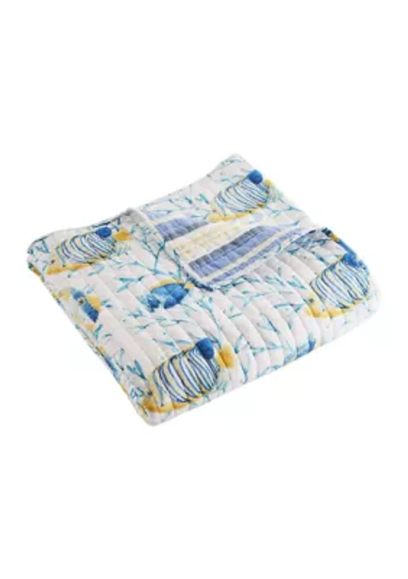 Tropical Sea Quilted Throw