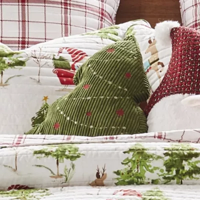 Gnome Forest 3D Tree Pillow
