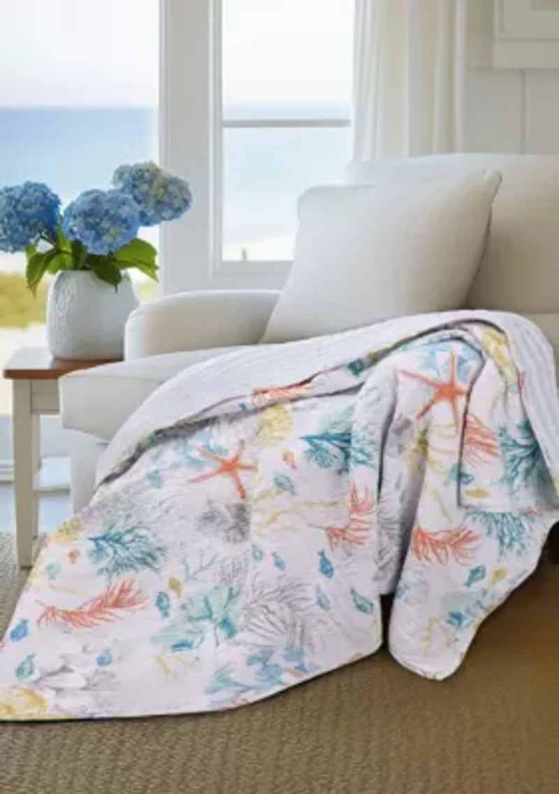 Whimsical Sea Quilted Throw