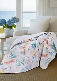 Whimsical Sea Quilted Throw