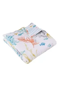 Whimsical Sea Quilted Throw