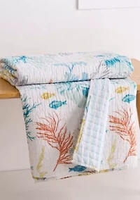 Whimsical Sea Quilted Throw