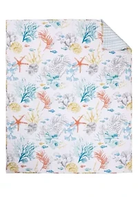 Whimsical Sea Quilted Throw