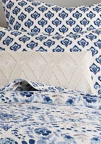 Lorrance Diamond Embroidered Pillow