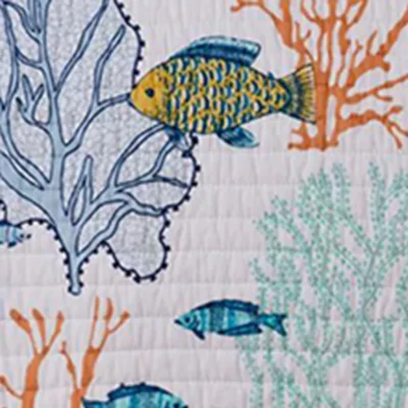 Deep Sea Multicolor Full/Queen Quilt Set