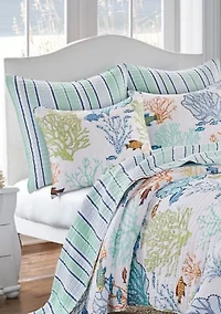 Deep Sea Multicolor Full/Queen Quilt Set