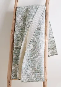 Assisi Mint Quilted Throw