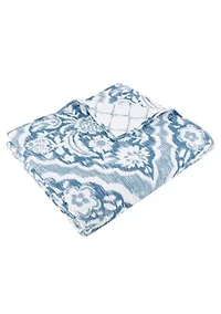 Becker Blue Quilted Throw