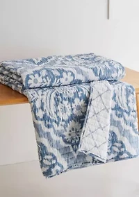 Becker Blue Quilted Throw