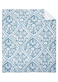 Becker Blue Quilted Throw