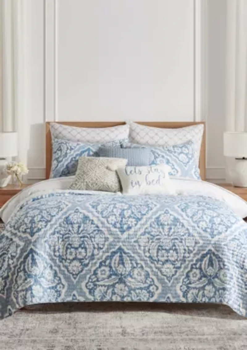 Becker Blue Euro Sham Set of 2