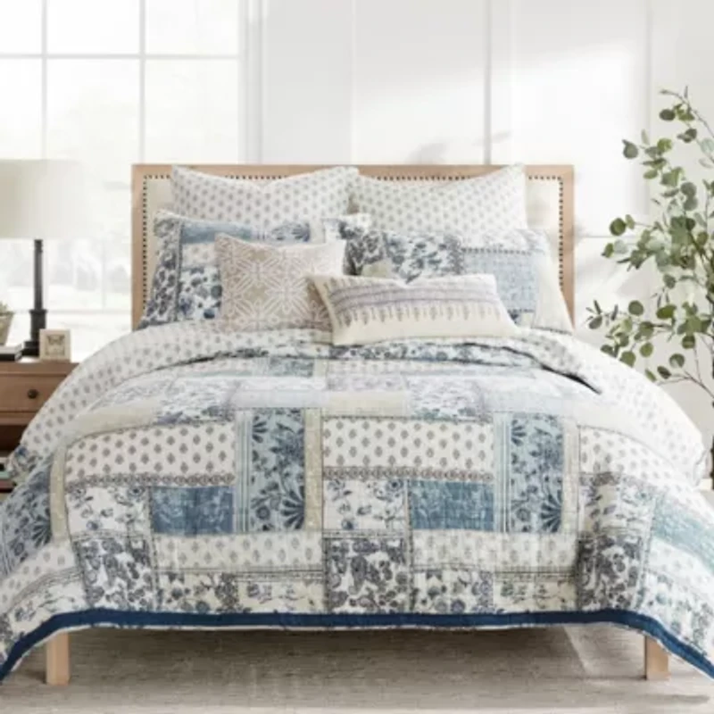 Aliza White Embroidered Medallion Pillow