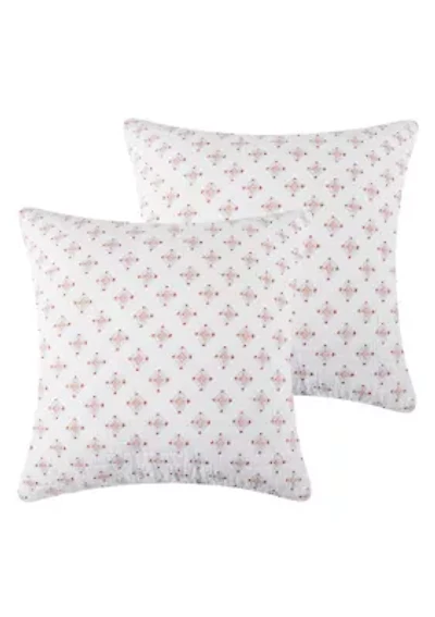 Bertelli Off-White Euro Sham Set of 2