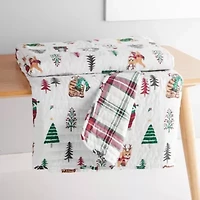 Meowy Christmas Quilted Throw